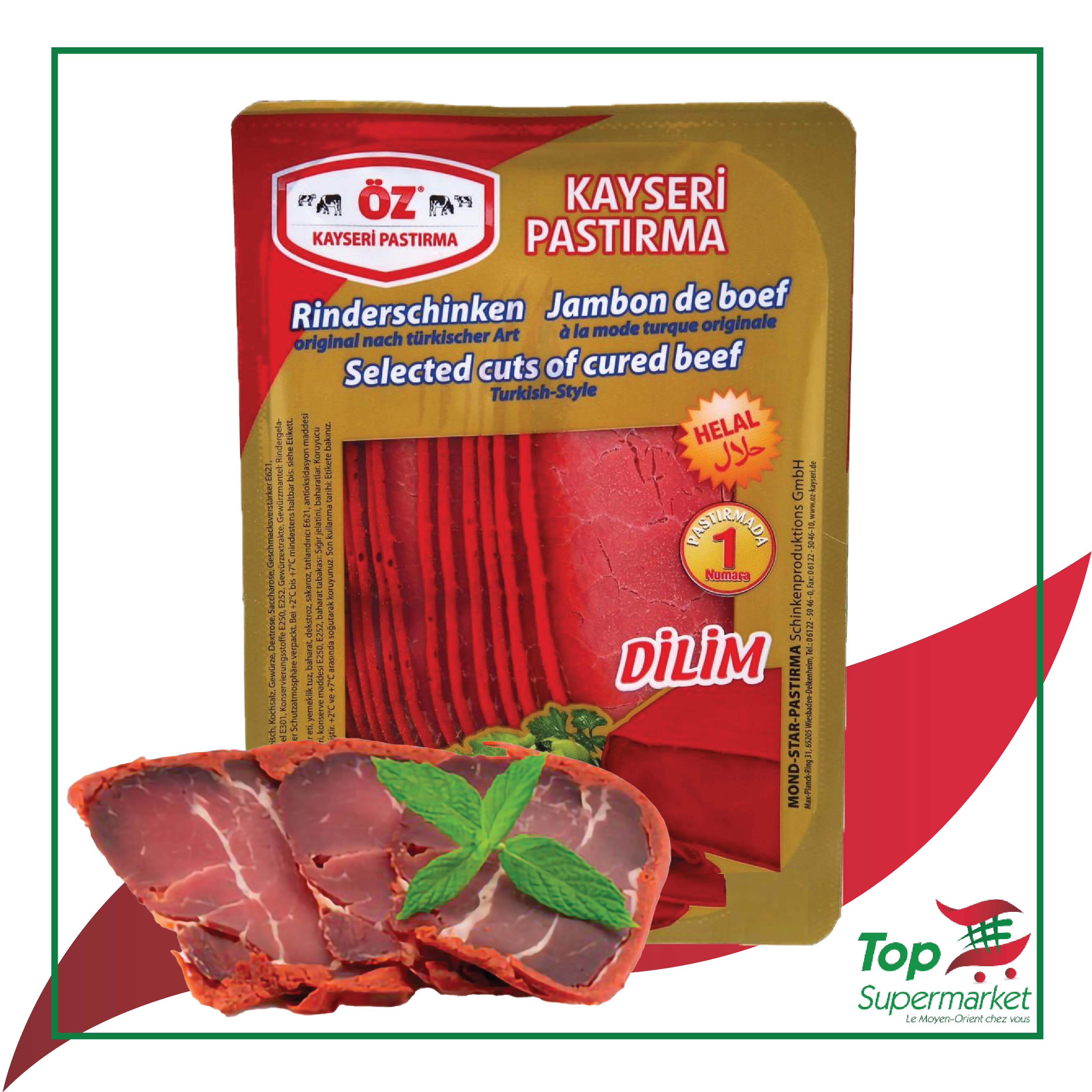 OZ Kayseri Pastirma fumé 100gr